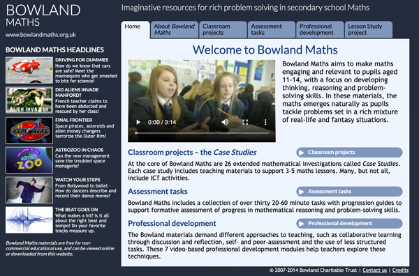 Thumbnail of BOWLAND website