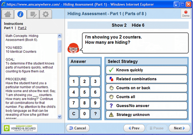 Image for Figure 1 – Screenshot of AMC Anywhere Hiding Assessment 